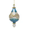 Egyptian Museum Glass Blue Pear Drop Ornament​​​​​​​ -Finest Christmas Decoration Egyptian Museum Glass Blue Pear Drop Ornament​​​​​​​ 86973.1695127551