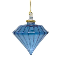 Egyptian Museum Small Blue Swirl Crown Ornament