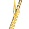 Broadway Gifts Gold Brass Flute Ornament -Finest Christmas Decoration GOLD FLUTE ORNAMENT 1 06103.1654137745