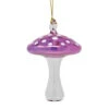 Egyptian Museum Hand Blown Purple Mushroom Glass Ornament