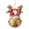 Heart Of Christmas - Christmas Bell Couple Mice Ornament -Finest Christmas Decoration Heart Of Christmas Christmas Bell Couple Mice Ornament 28227.1682787402