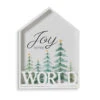 15.5" Joy To The World Wooden House Block -Finest Christmas Decoration I9TuYW8w 92414.1633967455