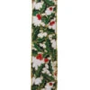 Green And Gold Mistletoe Ribbon -Finest Christmas Decoration J8205 92614.1540578697