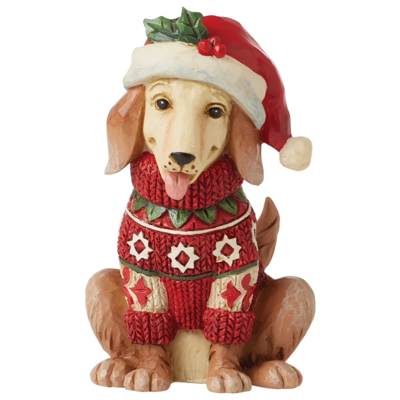Jim Shore - Heartwood Creek - Mini Christmas Dog Figurine