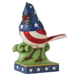 Jim Shore - Heartwood Creek - Patriotic Cardinal -Finest Christmas Decoration Jim Shore Heartwood Creek Patriotic Cardinal 10542.1657647854