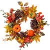 22" Pumpkin & Acorn Wreath
