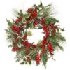 24" Berry Spruce Wreath With Hollies 1 24" Berry Spruce Wreath With Hollies -Finest Christmas Decoration LaXrHU Q 40146.1616349499