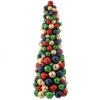 18" VP Mixed Ball Nutcracker Cone Tree -Finest Christmas Decoration MTX63765 MULT pl 35793.1603718085