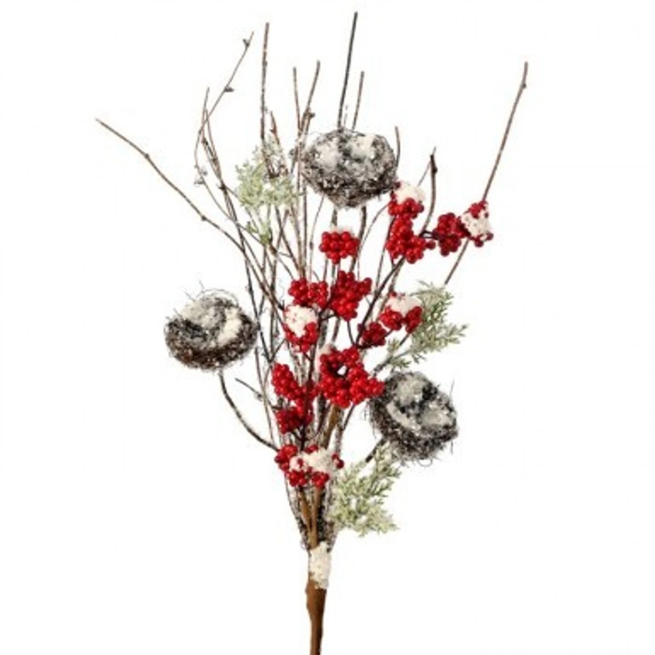 32" Snow Berry Twig Nest Spray 3 32" Snow Berry Twig Nest Spray