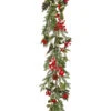 48" Holly Spruce Garland With Berries -Finest Christmas Decoration MTX66991 GRRD 18696.1616351425