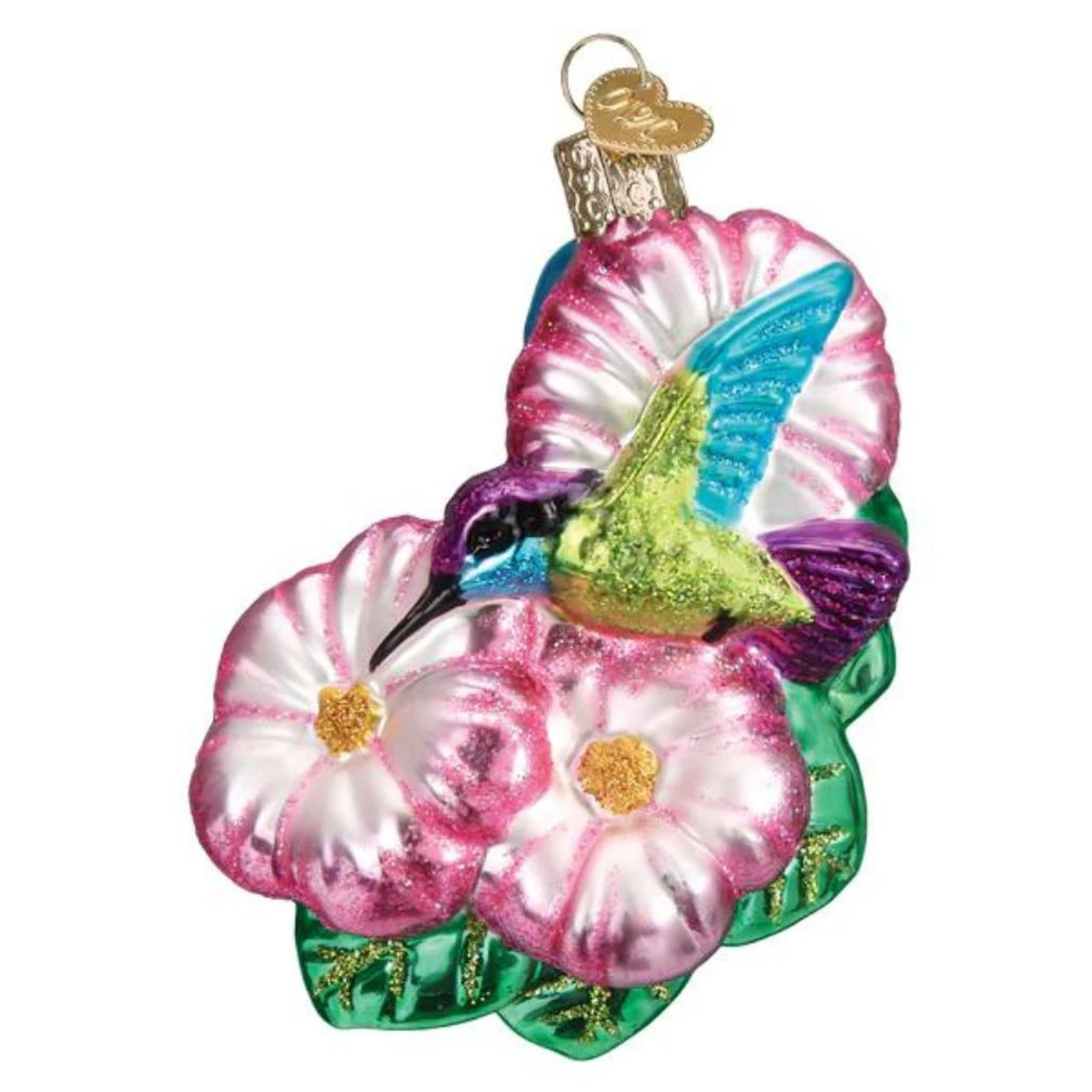 Magnificent Hummingbird And Flowers Ornament 3 Magnificent Hummingbird And Flowers Ornament