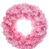 Gathered Cherry Blossom Wreath 17" -Finest Christmas Decoration Nv c8Qgs 65186.1611681721