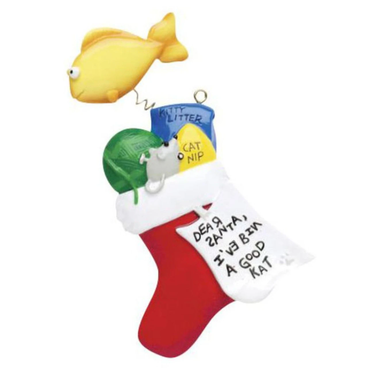 Personalized Cat Stocking Ornament 3 Personalized Cat Stocking Ornament