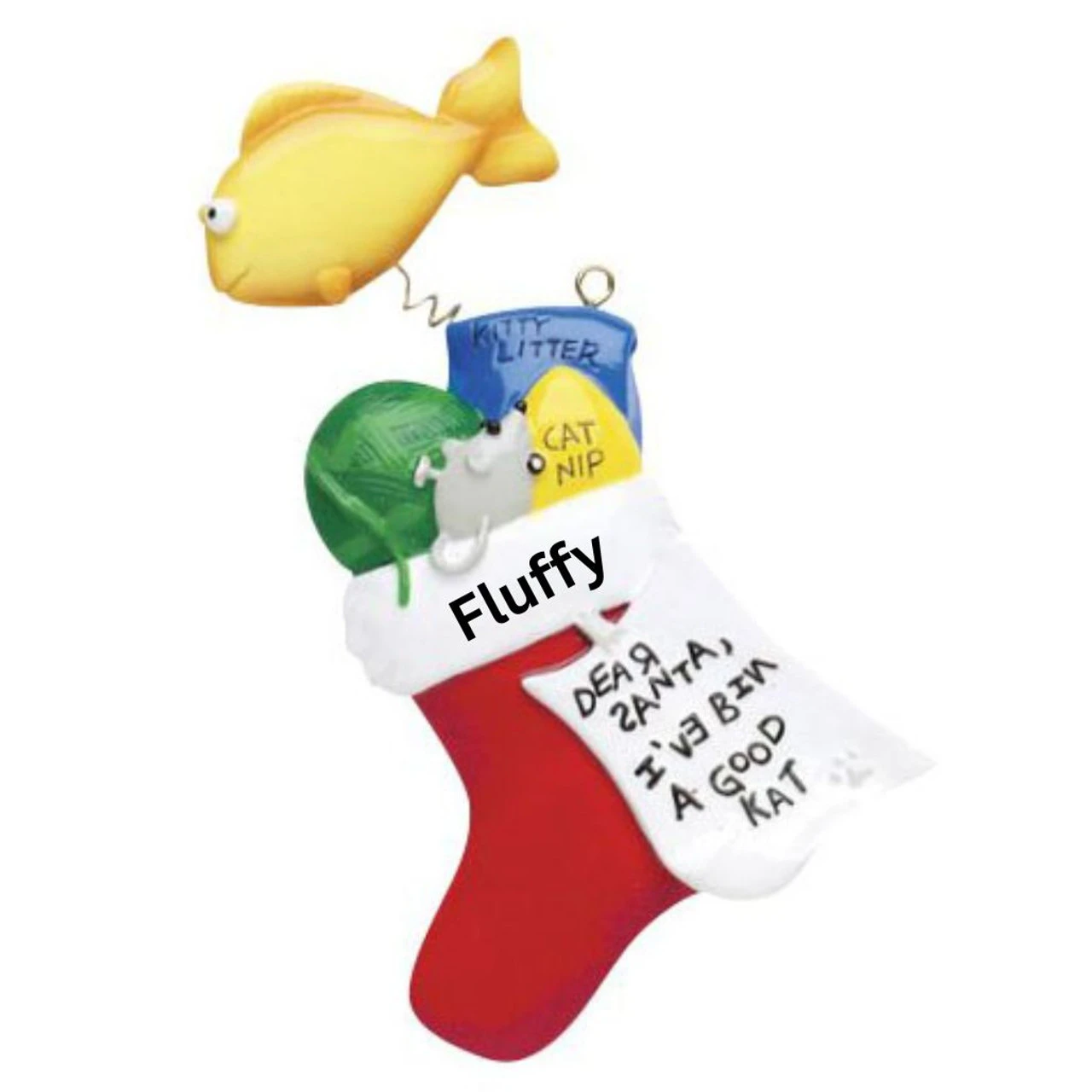 Personalized Cat Stocking Ornament 4 Personalized Cat Stocking Ornament - Image 2