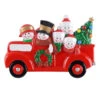Personalized Snowman Family Of 5 In Red Truck Ornament 2 Personalized Snowman Family Of 5 In Red Truck Ornament -Finest Christmas Decoration Personalized Snowman Family Of 5 In Red Truck Ornament 67790.1683906204