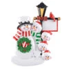 Personalized Snowman Lamp Post Family Of 5 Ornament -Finest Christmas Decoration Personalized Snowman Lamp Post Family Of 5 Ornament 55635.1683897721
