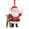 Rudolph And Santa Ornament -Finest Christmas Decoration Rudolph And Santa Ornament 27509.1683662491