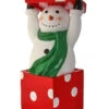 26" Outdoor Snowman Standing In A Gift Box Figurine -Finest Christmas Decoration S3CU8gAw 57401.1615561919