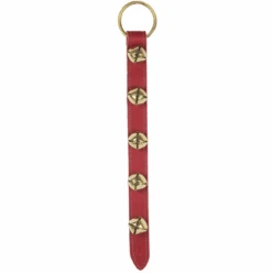 Belsnickel - Red Five Sleigh Bell Strap 20"