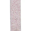 White Fabric Multi-Colored Glitter Ribbon