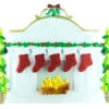 Free Personalization* Family Of 5 Sparkling Red Stockings On Fireplace -Finest Christmas Decoration TT650 5 746x577 53597.1470198856