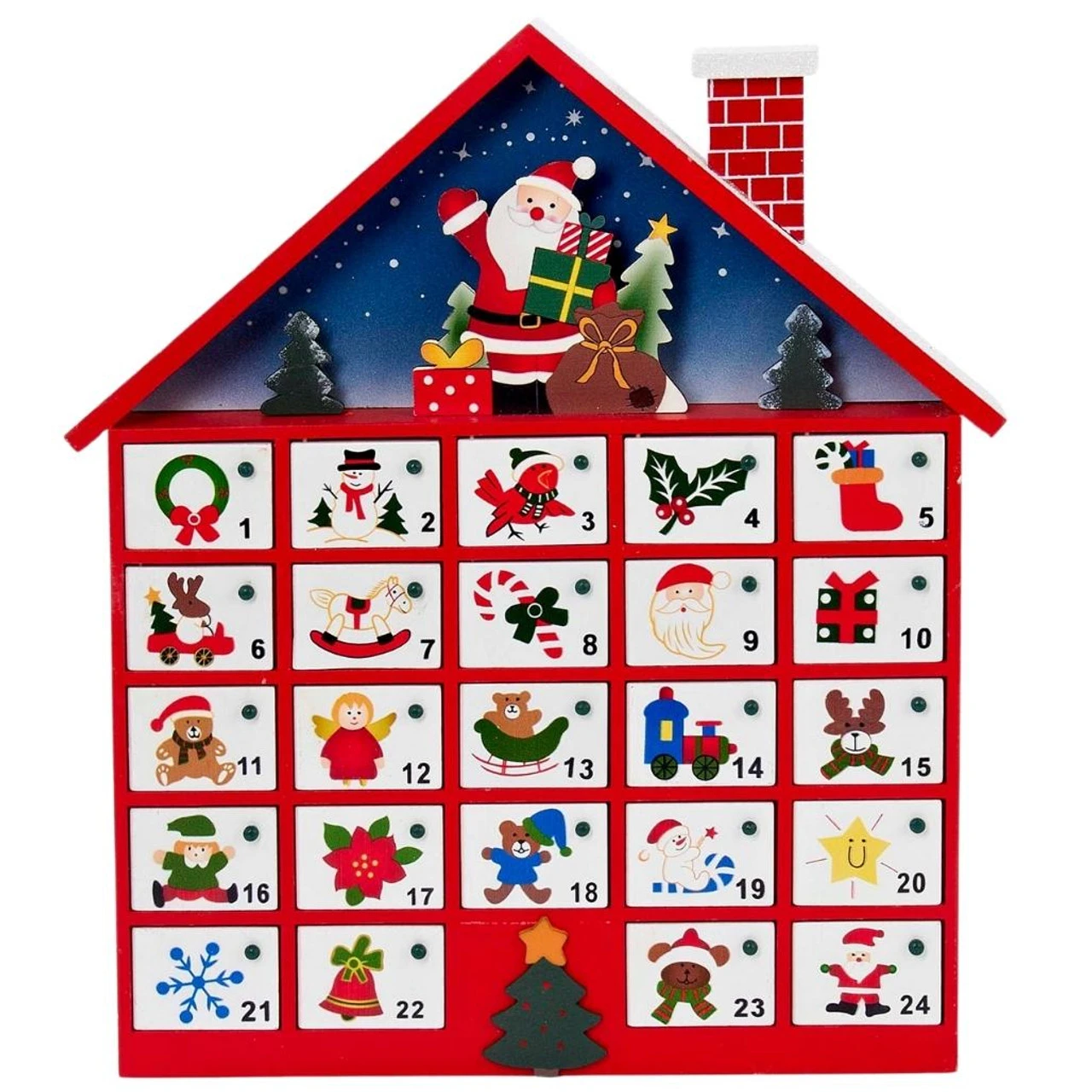 Kurt Adler Wooden Advent Calendar