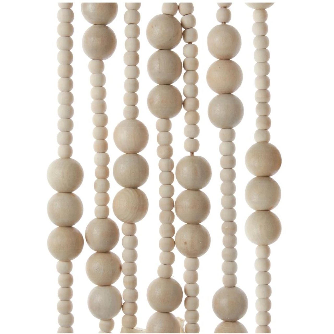 Kurt Adler Wooden Natural Bead Garland 3 Kurt Adler Wooden Natural Bead Garland