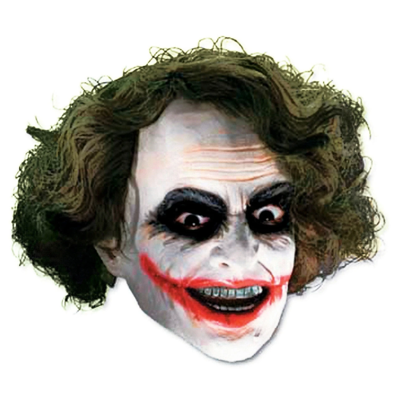 Vinyl 3/4 Joker Mask With Hair 3 Vinyl 3/4 Joker Mask With Hair