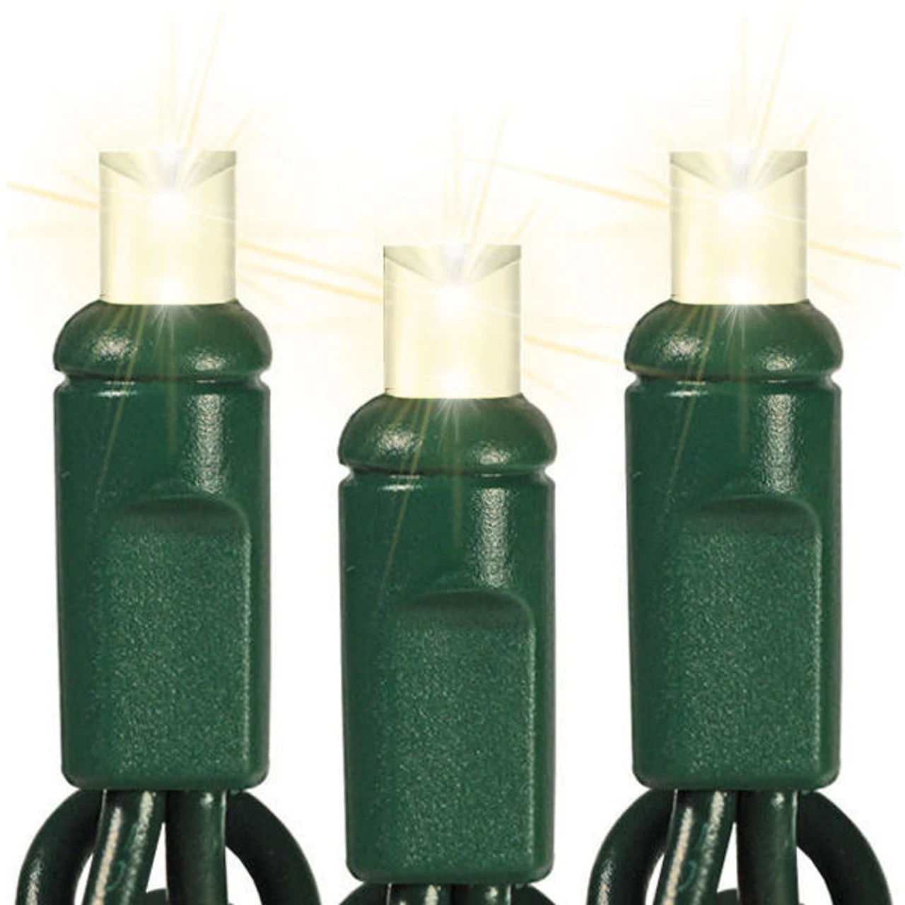 50 Light 5MM Wide Angle LED Frosted Warm White Lights Green Wire 2 50 Light 5MM Wide Angle LED Frosted Warm White Lights Green Wire