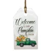 Welcome To Our Pumpkin Patch Embossed Metal Hanging Sign -Finest Christmas Decoration Welcome To Our Pumpkin Patch Embossed Metal Hanging Sign 86355.1680100305