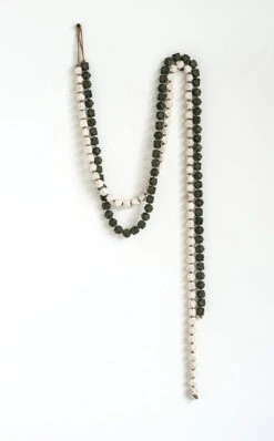 White Wood Bead Garland -Finest Christmas Decoration WoodBeads3 62823.1606265432