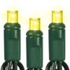 50 LED 5MM Wide Angle Yellow Lights Green Wire -Finest Christmas Decoration YELLOW1 40135.1636728111