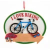 Kurt Adler Personalized I Love Biking Ornament -Finest Christmas Decoration a2053 20623.1626542243