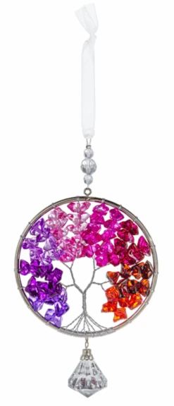 Purple Tree Of Life Pendant Ornament
