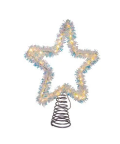 Kurt Adler Lighted Treetopper, Silver -Finest Christmas Decoration ad1022ww 01 04191.1626714002