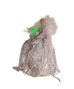 Kurt Adler Fiber Optic LED Silver Angel Treetop -Finest Christmas Decoration ad2001 04 61227.1626714682