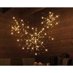 Lumineo Flashing Star Burst LED Polestar Light -Black Branches, 9 Inch Diameter -Finest Christmas Decoration black polestar 48975.1571507914