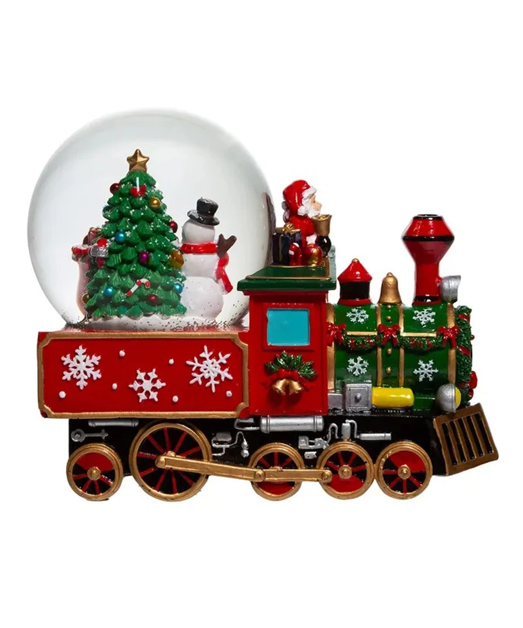 Kurt Adler 120MM Musical Santa Driving Train Water Globe 5 Kurt Adler 120MM Musical Santa Driving Train Water Globe - Image 3