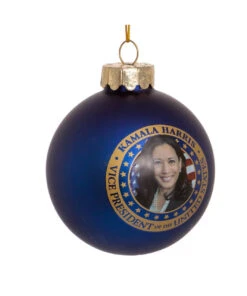 Kurt Adler Vice President Kamala Harris Glass Ball Ornament -Finest Christmas Decoration c7759 02 72350.1627046705