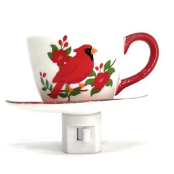Cardinal Tea Cup Night Light 8 Cardinal Tea Cup Night Light -Finest Christmas Decoration cardinal nightlight 75823.1665491962