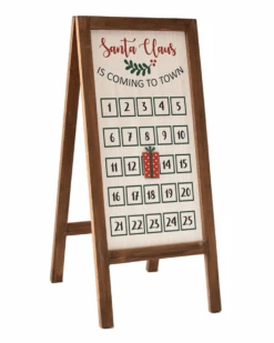 "Santa Claus Is Coming To Town" Countdown Calendar With Magnet