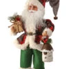 12" Aviary Santa With Birdhouse