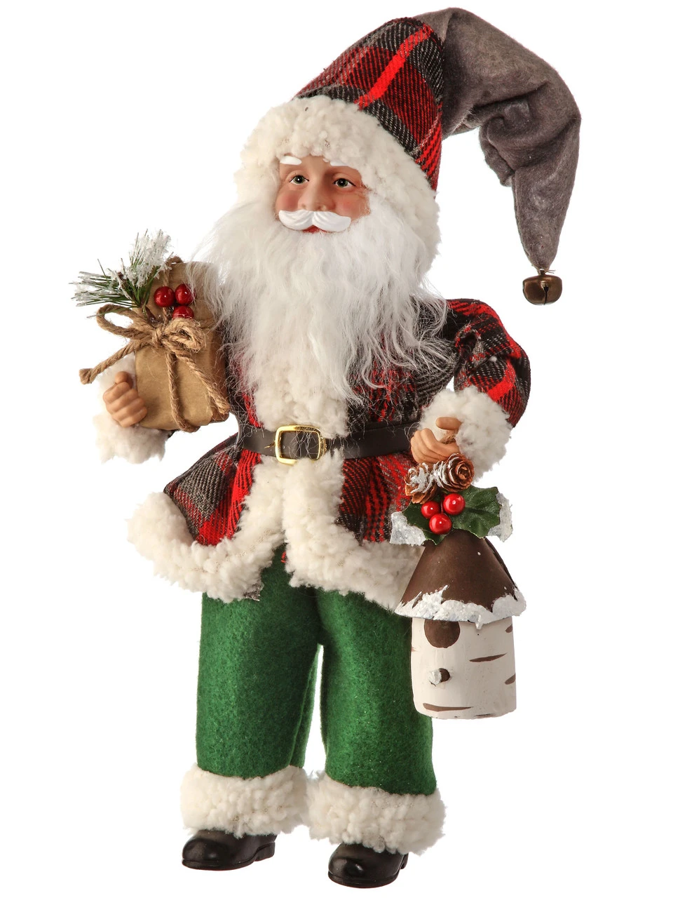 12" Aviary Santa With Birdhouse 3 12" Aviary Santa With Birdhouse
