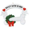 Personalized Best Dog Ever Ornament -Finest Christmas Decoration dog ornament done 33789.1653678997