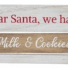 "Dear Santa, We Have Milk & Cookies" Spinning Sign -Finest Christmas Decoration ex23424 b 79577.1625310032