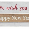 "We Wish You A Happy New Year" Spinning Sign -Finest Christmas Decoration ex23424 inf 89466.1625312434