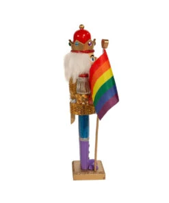 Kurt Adler 12" Gay Pride Nutcracker -Finest Christmas Decoration f2088 02 83424.1628178706