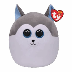 Slush - TY Grey And White Husky Plush Squishy Plush