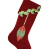 25" Red Velvet Stocking -Finest Christmas Decoration f8DvyPcg 03287.1617707219