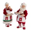 Kurt Adler 10.5" Fabriché™ Mr. And Mrs. Claus Dessert Set, 2-Piece Set 1 Kurt Adler 10.5" Fabriché™ Mr. And Mrs. Claus Dessert Set, 2-Piece Set -Finest Christmas Decoration fa0146 12372.1628262941